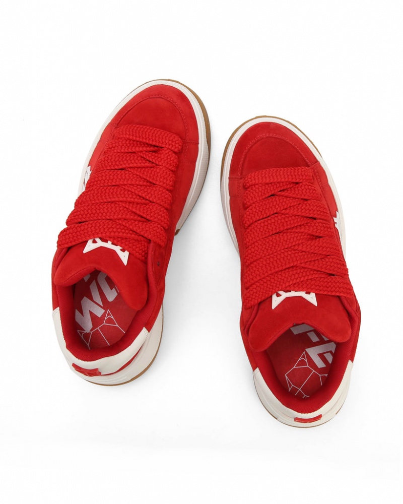 Naked Wolfe Sound Women's Sneakers Red UK | S2T-9665