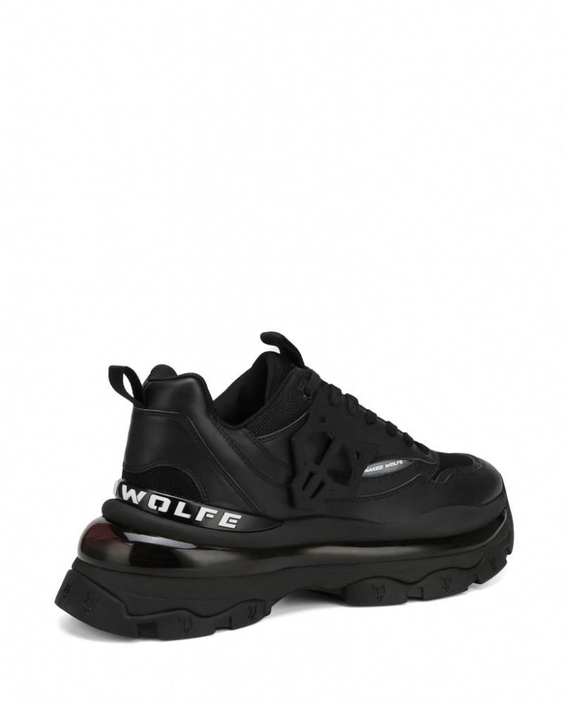 Naked Wolfe Spring Men's Sneakers Black UK | B1X-6702