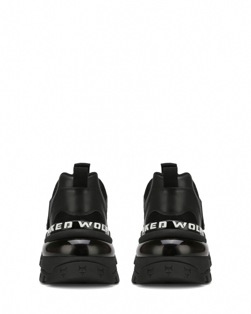 Naked Wolfe Spring Men's Sneakers Black UK | B1X-6702