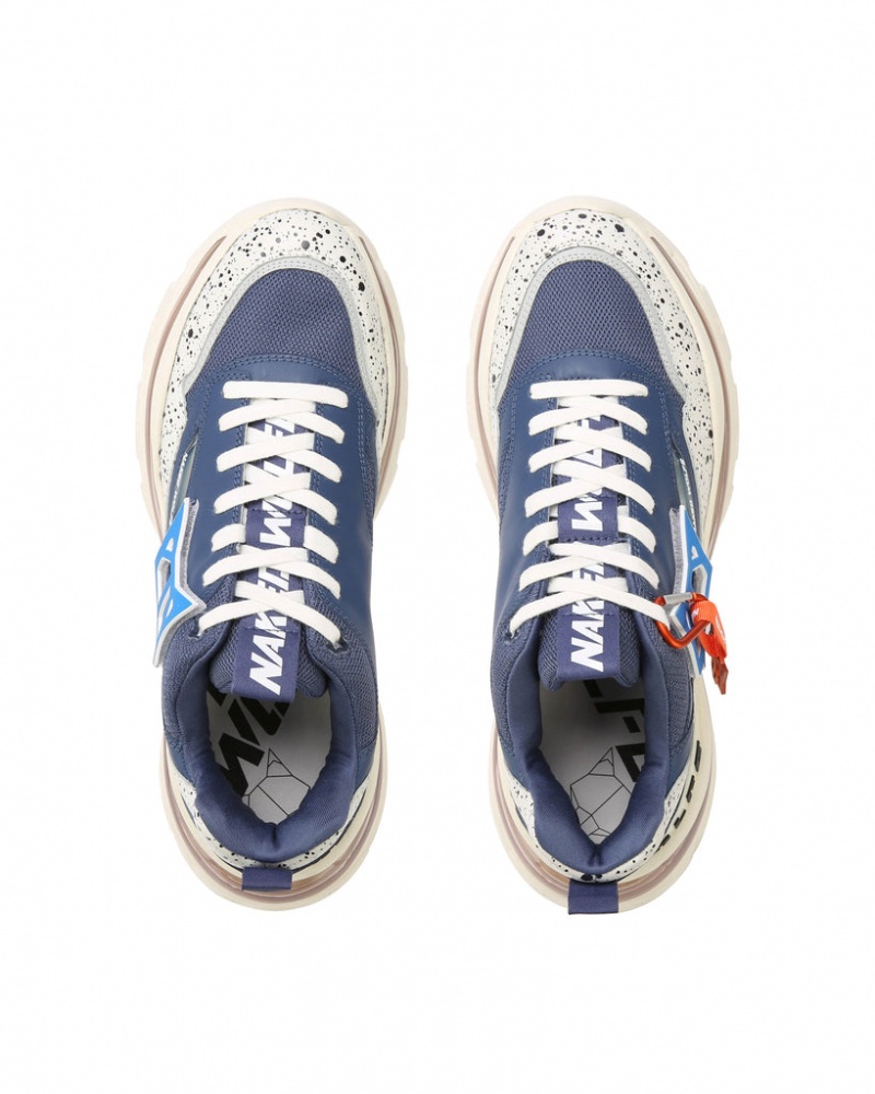 Naked Wolfe Spring Men's Sneakers Deep Blue UK | O3K-3840