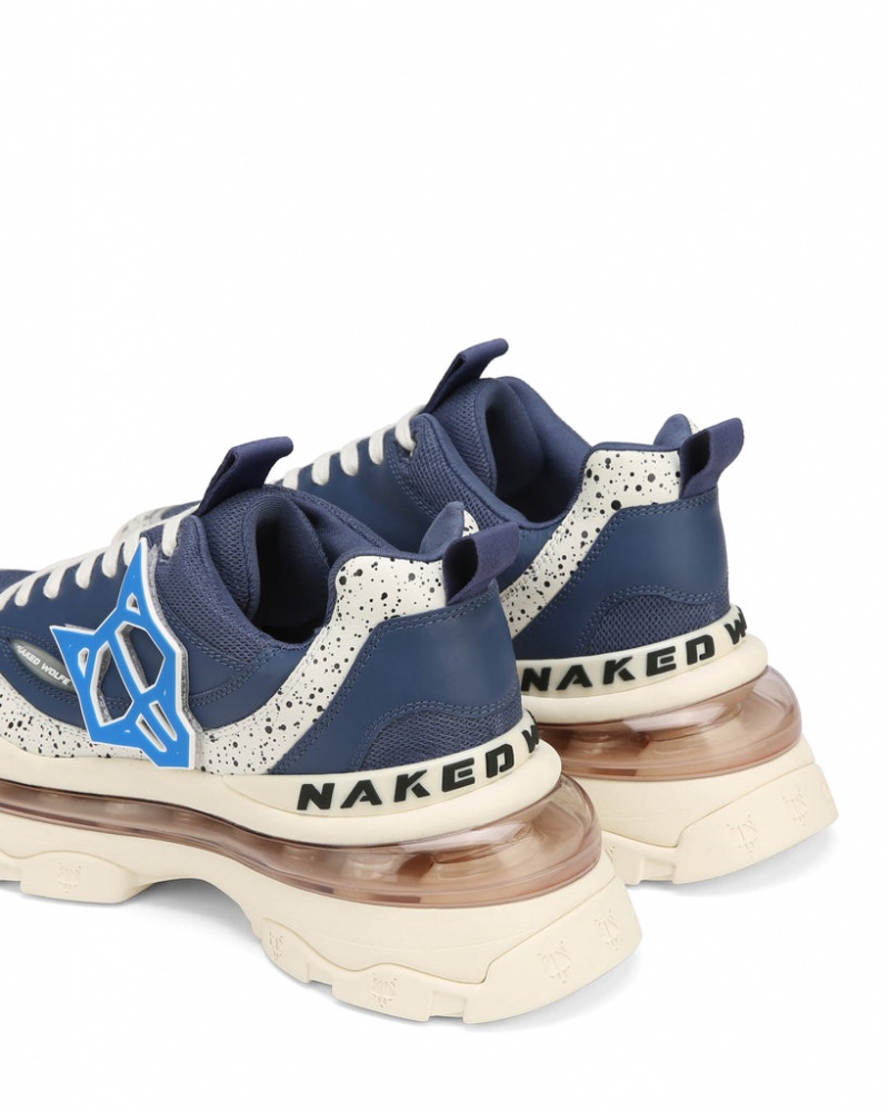 Naked Wolfe Spring Men's Sneakers Deep Blue UK | O3K-3840