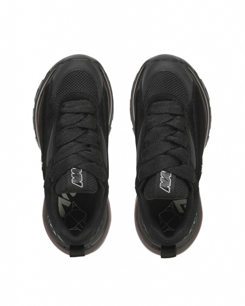 Naked Wolfe Strike Double Women's Sneakers Black UK | Z6P-2461