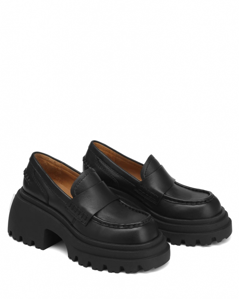 Naked Wolfe Swish Women's Loafers Black UK | H3H-5806