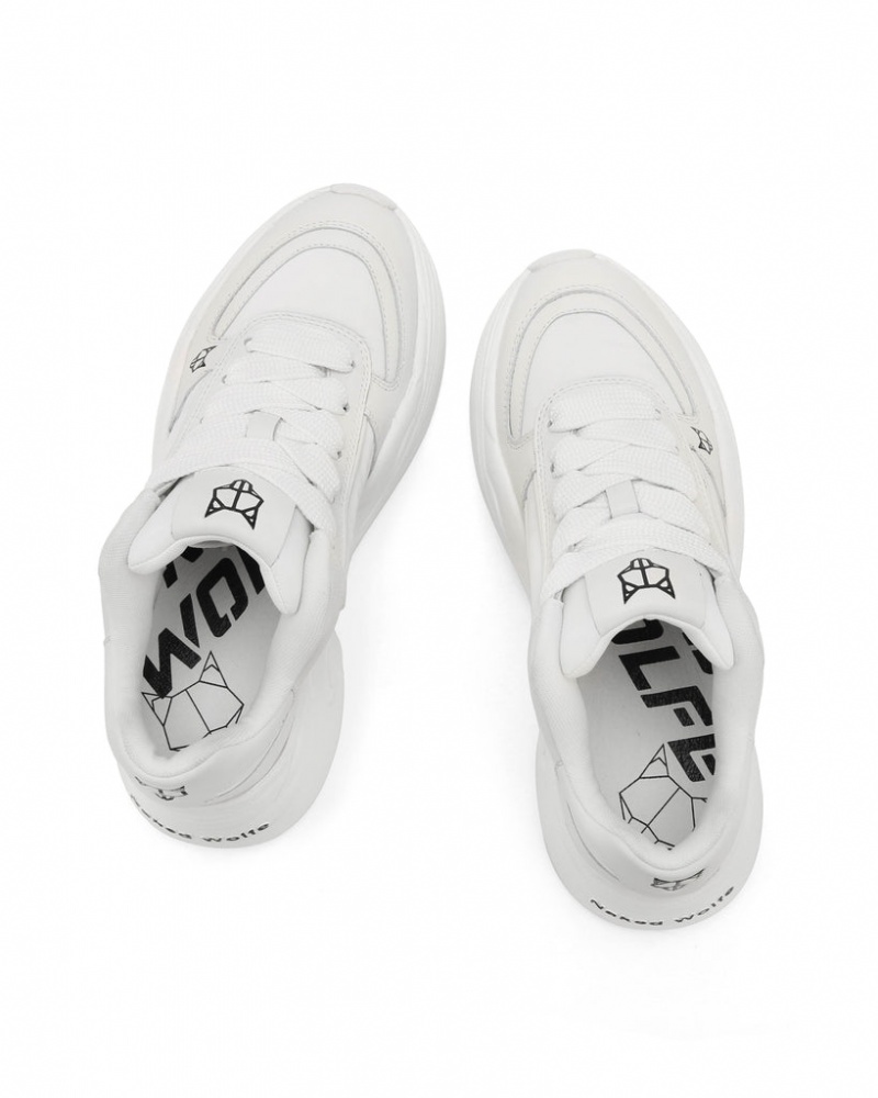 Naked Wolfe Temple Women's Sneakers White UK | H6N-2957