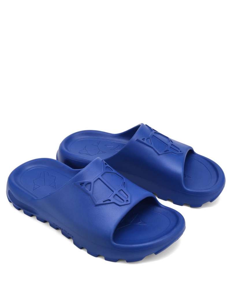 Naked Wolfe Tommy Men's Slides Blue UK | F0G-9333