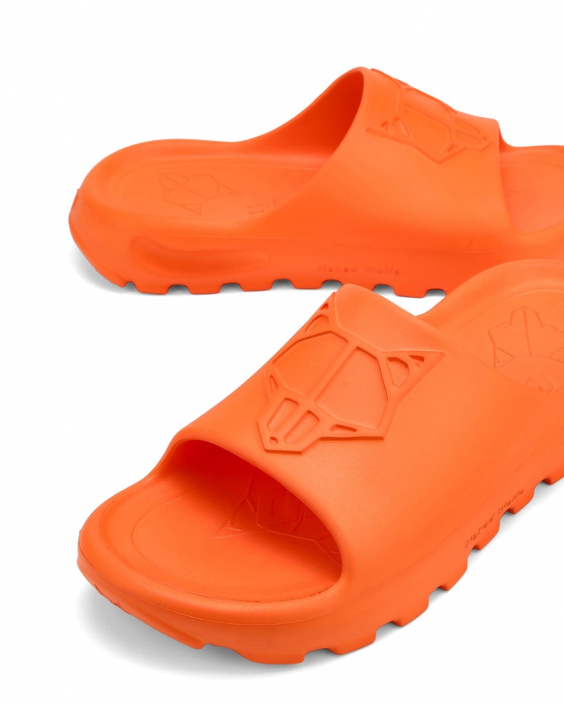 Naked Wolfe Tommy Men's Slides Orange UK | A6C-0525