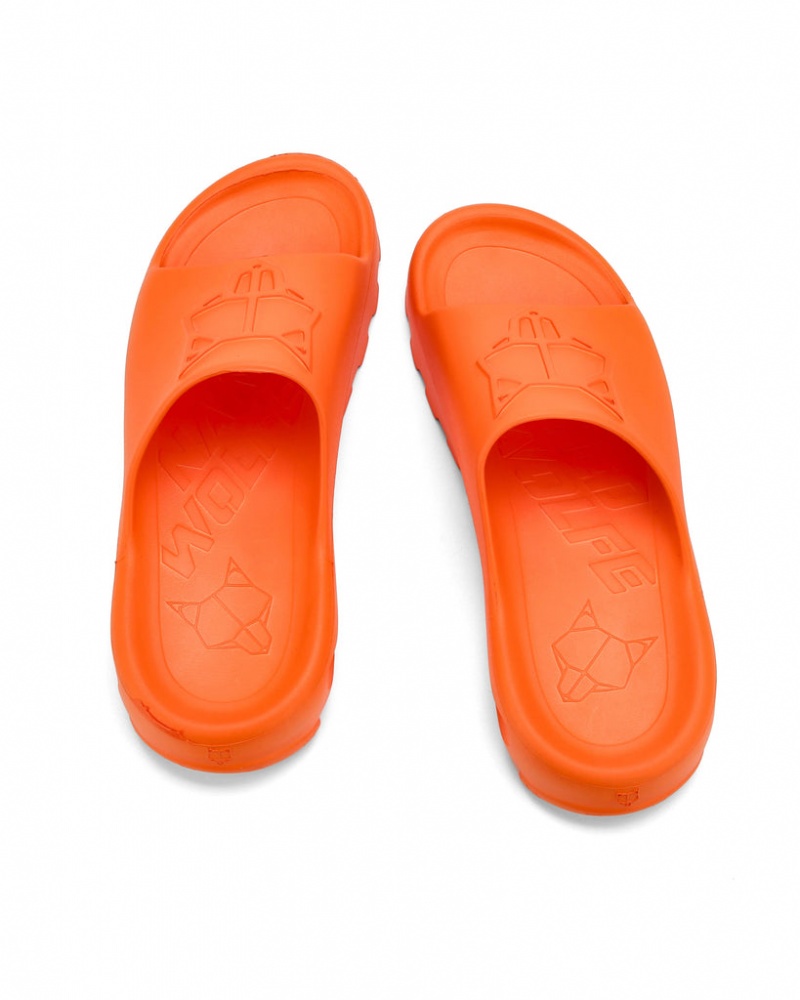 Naked Wolfe Tommy Men's Slides Orange UK | A6C-0525