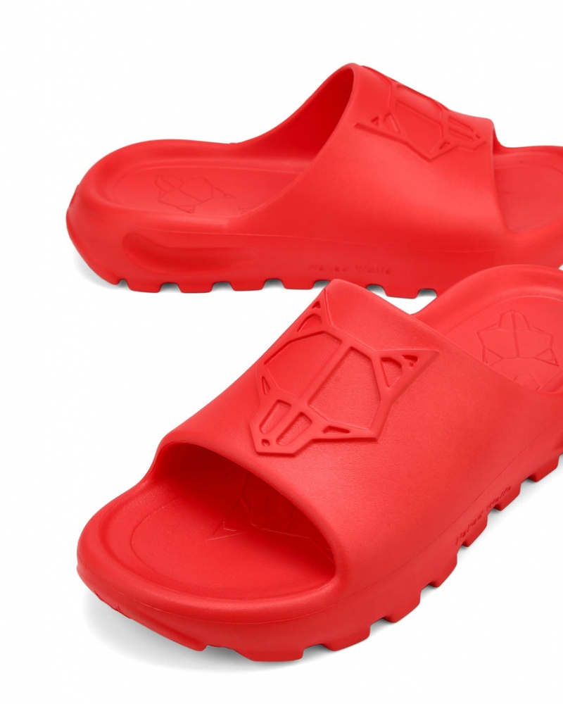 Naked Wolfe Tommy Men's Slides Red UK | C4B-4431