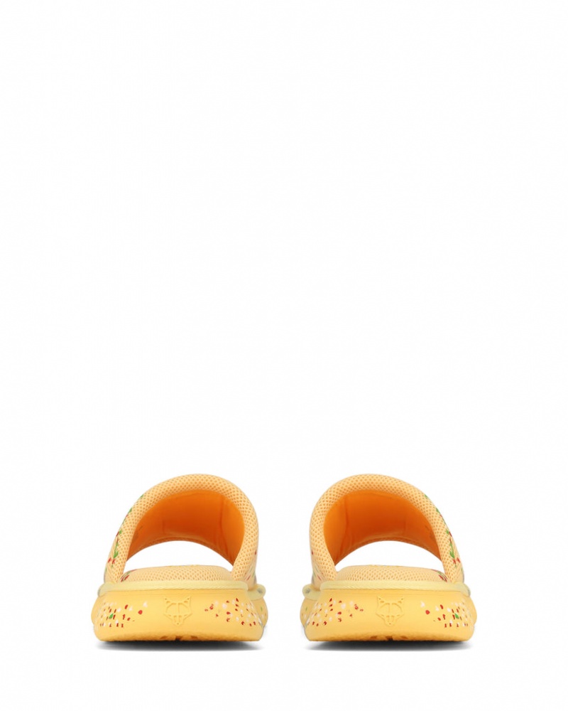 Naked Wolfe Vegas Men's Slides Yellow UK | H6H-1589