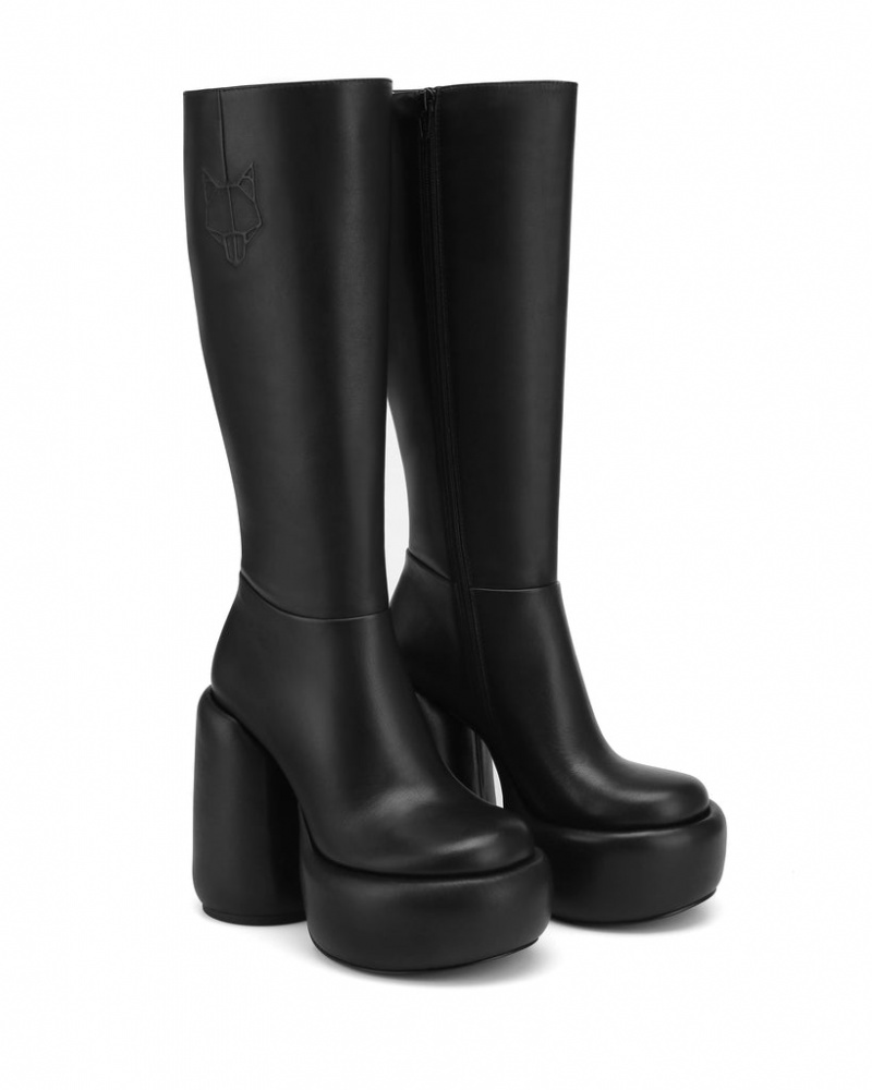 Naked Wolfe Wanted Women's Boots Black UK | B3U-7782