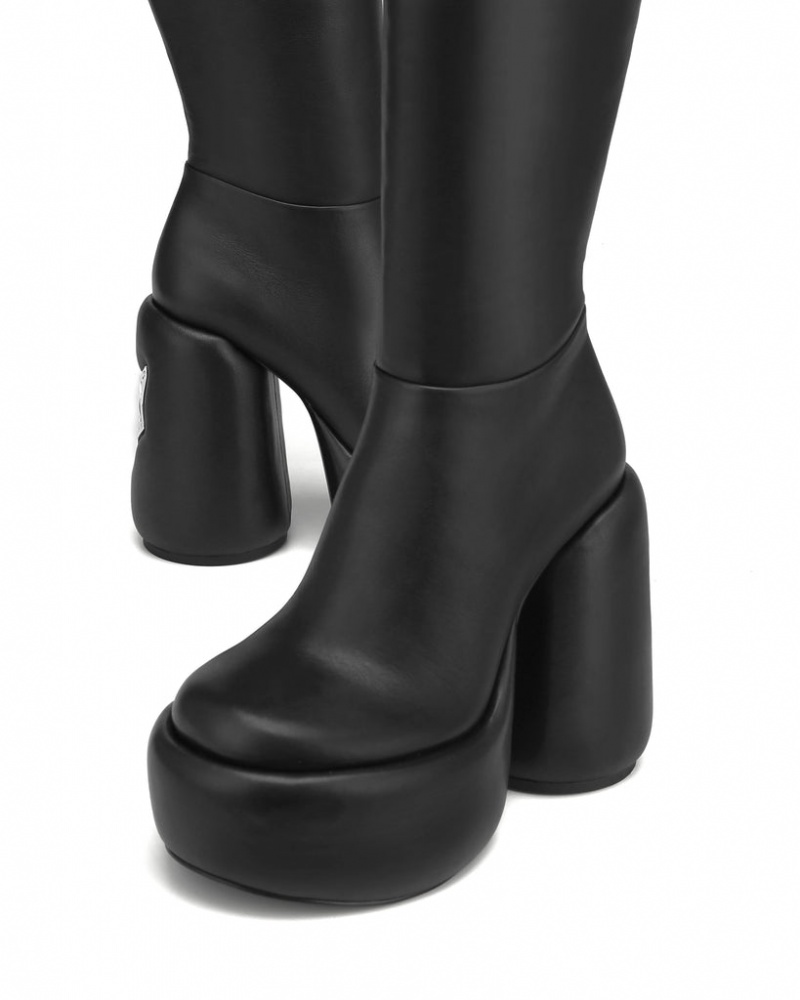 Naked Wolfe Wanted Women's Boots Black UK | B3U-7782