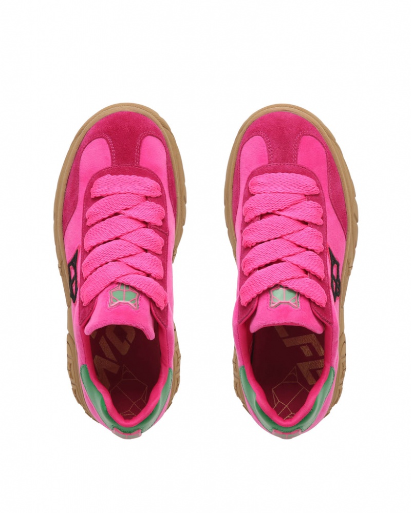 Naked Wolfe Warrior Women's Sneakers Pink UK | L8R-0542